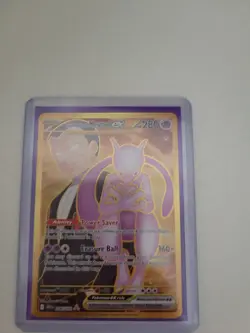 Pokemon TCG Team Rockets Mewtwo EX 240/182 Full Art Destined Rivals English - Image 1