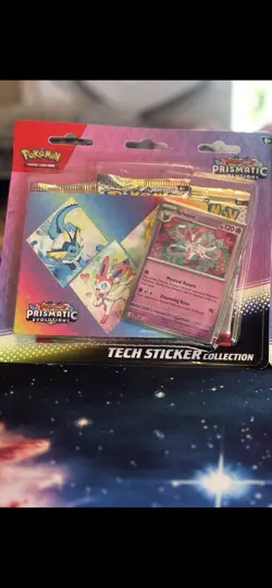 Pokemon - Prismatic Evolutions Tech Sticker pack (Sylveon) New in the box !🔥 - Image 1