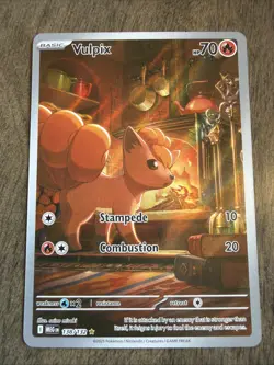 Pokemon TCG Vulpix #138/132 ME01: Mega Evolution Illustration Rare LOOK - Image 1