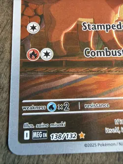 Pokemon TCG Vulpix #138/132 ME01: Mega Evolution Illustration Rare LOOK - Image 3
