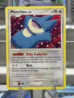 Munchlax 69/111 Pokemon TCG Platinum Rising Rivals Common Light Play LP - Image 1