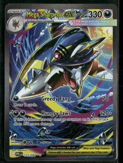 Pokemon - Mega Sharpedo ex 127/094 Phantasmal Flames NM - Image 1