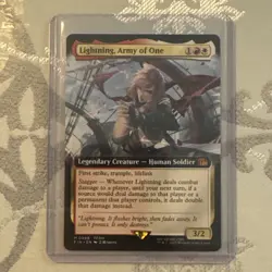 2025 MTG Final Fantasy Lightning, Army of One #0498 Extended Art Non-foil NM - Image 1