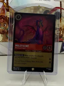 Maleficent - Monstrous Dragon 108/204 Fabled Foil Legendary Disney Lorcana - Image 1