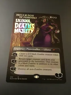 MTG Secret Lair #232 Liliana, Deaths Majesty Foil (Movie Poster) NM - Image 1