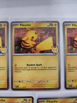 Pikachu - (Cosmo Holo) 051/162 30th Anniversary Pokemon Day Lot Of 11 Cards - Image 3
