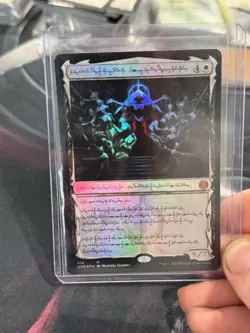 MTG Elesh Norn, Mother of Machines (Phyrexian) (Step-and-Compleat Foil) 418 M - Image 3