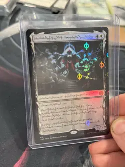 MTG Elesh Norn, Mother of Machines (Phyrexian) (Step-and-Compleat Foil) 418 M - Image 4