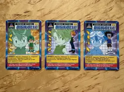DIGIMON 3 Digi-Destined Swedish Promo Cards T.K Matt Tai Bandai LP - Image 1