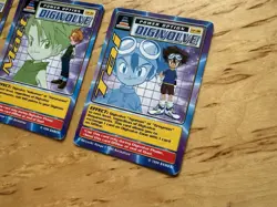 DIGIMON 3 Digi-Destined Swedish Promo Cards T.K Matt Tai Bandai LP - Image 2