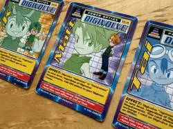 DIGIMON 3 Digi-Destined Swedish Promo Cards T.K Matt Tai Bandai LP - Image 3