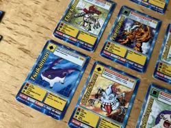 DIGIMON 15-Card Swedish Promo Card Incomplete Set Bandai Played - Image 3