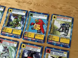 DIGIMON 15-Card Swedish Promo Card Incomplete Set Bandai Played - Image 5