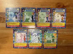 DIGIMON 7 Digi-Destined Swedish Promo Cards Full Set Bandai LP/Played - Image 1
