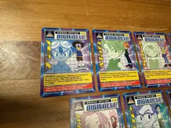 DIGIMON 7 Digi-Destined Swedish Promo Cards Full Set Bandai LP/Played - Image 2