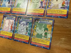 DIGIMON 7 Digi-Destined Swedish Promo Cards Full Set Bandai LP/Played - Image 5