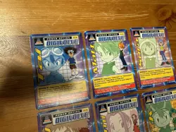 DIGIMON 6 Digi-Destined Swedish Promo Cards Bandai Played - Image 2