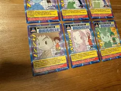 DIGIMON 6 Digi-Destined Swedish Promo Cards Bandai Played - Image 5
