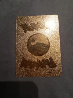 MEGA M Mecha Pikachu EX 2/15 Gold Foil Fan Art Display Card HP 1900 Rare NVRPla - Image 2