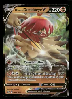 Hisuian Decidueye V - SWSH238 - Black Star Promo - Pokemon Card - NM/M - Image 1