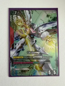 Gundam Card Game TCG - Qubeley GD02-036 LR+ Alt Art - Image 1