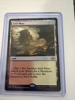 Magic: The Gathering Arid Mesa Modern Horizons 2 Rare Land Regular MTG Card - Image 1