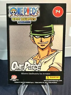 Panini One Piece Epic Journey Trading Card #14 Roronoa Zoro Anime Adventure - Image 2