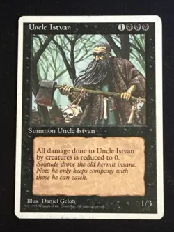 1x Uncle Istvan Core Sert 4th Fourth Edition MP MTG Magic the Gathering x1 MKE - Image 1