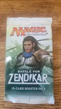 Magic the Gathering BATTLE FOR ZENDIKAR Booster Pack Sealed - Image 1