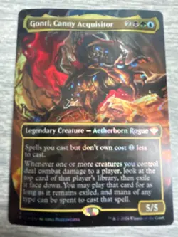 Gonti, Canny Acquisitor (Borderless) (Foil) LP Thunder Junction OTC Magic MTG - Image 1