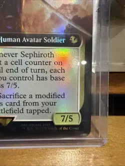 Sephiroth Fallen Hero MTG Final Fantasy VII Foil EXT Art R0182 Universes Beyond - Image 3