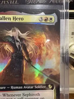 Sephiroth Fallen Hero MTG Final Fantasy VII Foil EXT Art R0182 Universes Beyond - Image 4
