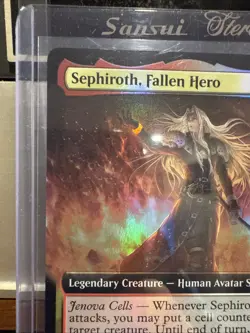 Sephiroth Fallen Hero MTG Final Fantasy VII Foil EXT Art R0182 Universes Beyond - Image 5