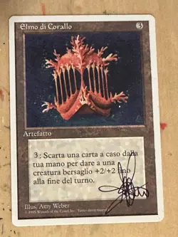 MTG ARTIST PROOF Italian Coral Helm AP Sketch Art Amy WEBER Magic - Image 2