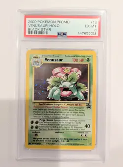 2000 Pokemon Black Star Promo Venusaur PSA 6 - Image 1