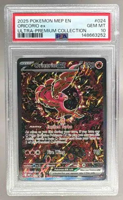 148663252 Oricorio ex 2025 Pokemon MEP Ultra Premium Promo #024 PSA 10 - Image 1