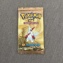 Pokemon EX Sandstorm Booster Pack – Zangoose Art – Sealed 2003 EX Era 17.16g - Image 1