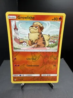 Pokemon TCG Sun & Moon Unbroken Bonds Growlithe 21/214 Reverse Holo Common NM! - Image 1