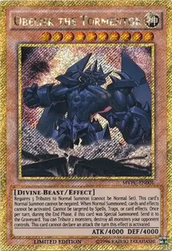 Yu-Gi-Oh! TCG - Obelisk the Tormentor - MVPC-EN001 - Limited Edition [Near Mint] - Image 1
