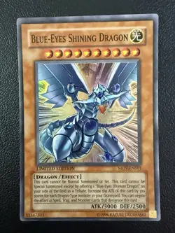 Konami Blue-Eyes Shining Dragon MOV-EN001 Dark Side Dimensions Super Rare - Image 1