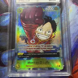 One Piece TCG - Monkey.D.Luffy OP07-109 SR Alt Art - ACE 10 PERFECT SUBGRADES - Image 3