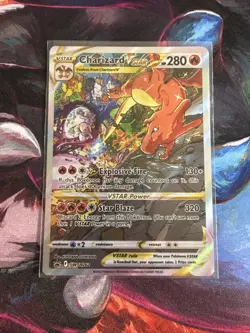 Pokemon Charizard VSTAR SWSH262 Full Art Black Star Promo Holo Card NM Condition - Image 1
