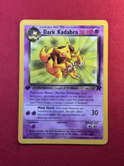 Pokemon TCG Dark Kadabra Card 39/82 Team Rocket 1st Edition New - Image 1