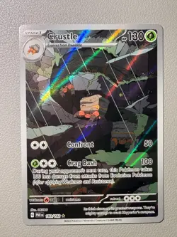 Pokemon TCG Crustle 183/182 Paradox Rift Illustration Rare Card Near Mint - Image 1