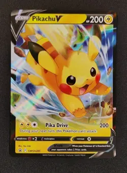 Pikachu V SWSH285 SWSH: Sword & Shield Promo Cards Holo - Image 1