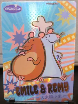 Emile & Remy SR Card Disney 100 Pixar 37th Anniversary Oscars Ratatouille CCG - Image 1