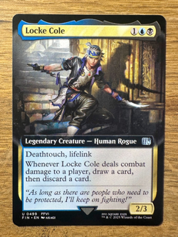 Magic MTG Final Fantasy Locke Cole #499 *NON-FOIL* Extended Art - Image 1