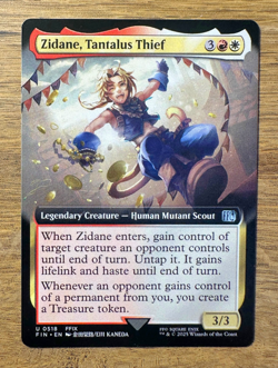 Magic MTG Final Fantasy Zidane, Tantalus Thief #518 *NON-FOIL* Extended Art - Image 1