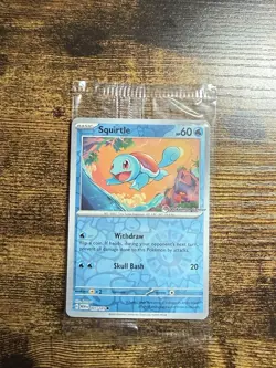 Pokemon Center Stamped Reverse Holo Squirtle Promo 007/165 Sealed Case Fresh - Image 1