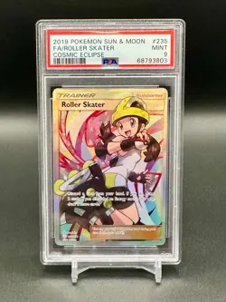 2019 Pokemon FA/Roller Skater 235/236 Sun & Moon Cosmic Eclipse English PSA 9 - Image 1